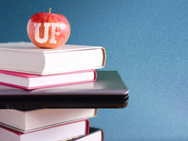 UF apple on books--for Employee Education Program