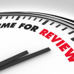 clock with time for review text