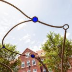 art installation in front of newell hall