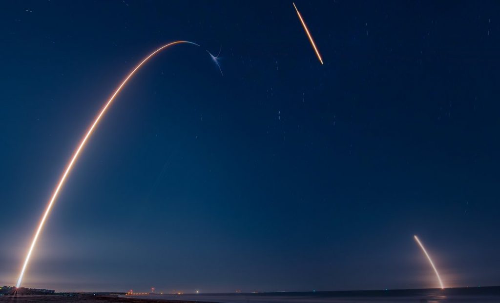 photo of space launch