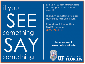 See Something, Say Something Flier