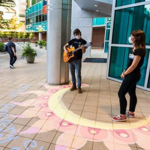 UF Health Serenade and chalk art