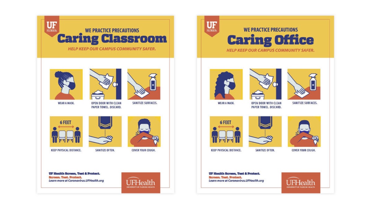 Caring office and classroom signs