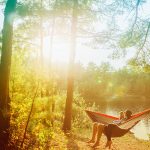 Person on hammock