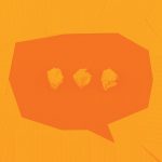 Speech bubble orange