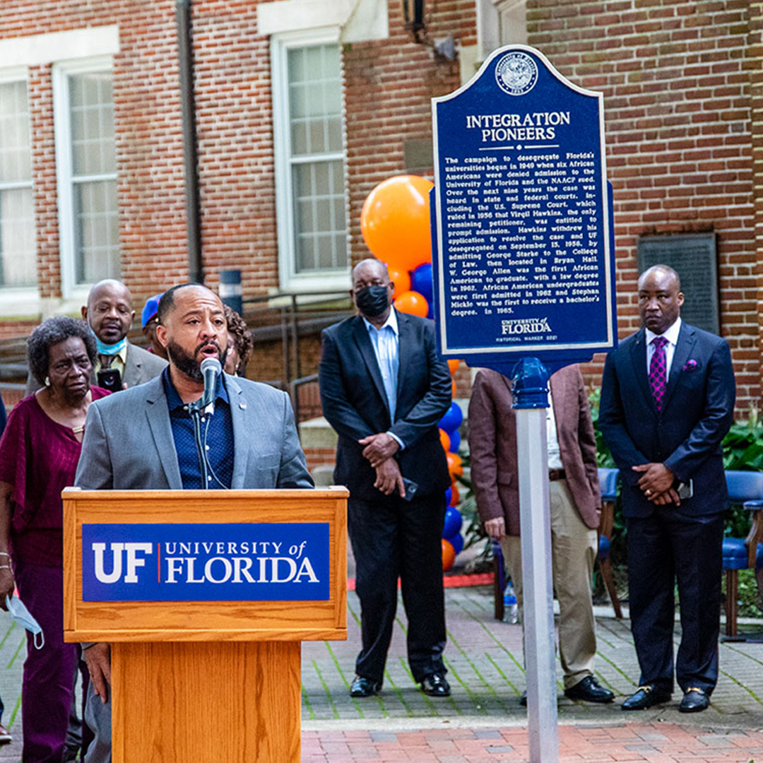 UF honors integration pioneers with historical marker UF At Work