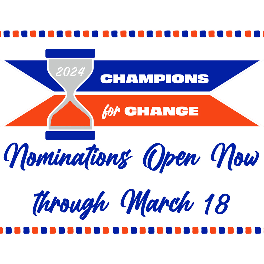 Nominations open for 2024 Champions for Change Awards UF At Work